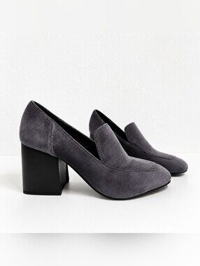 Marc Fisher LTD Marlo 2 Loafer Pumps Size 7 Block Heel Chic Preppy Trend
